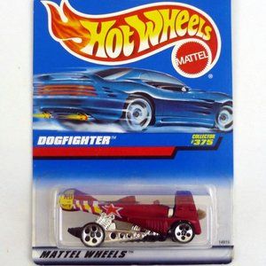 Hot Wheels Dogfighter #375 Red Die-Cast Car 1998